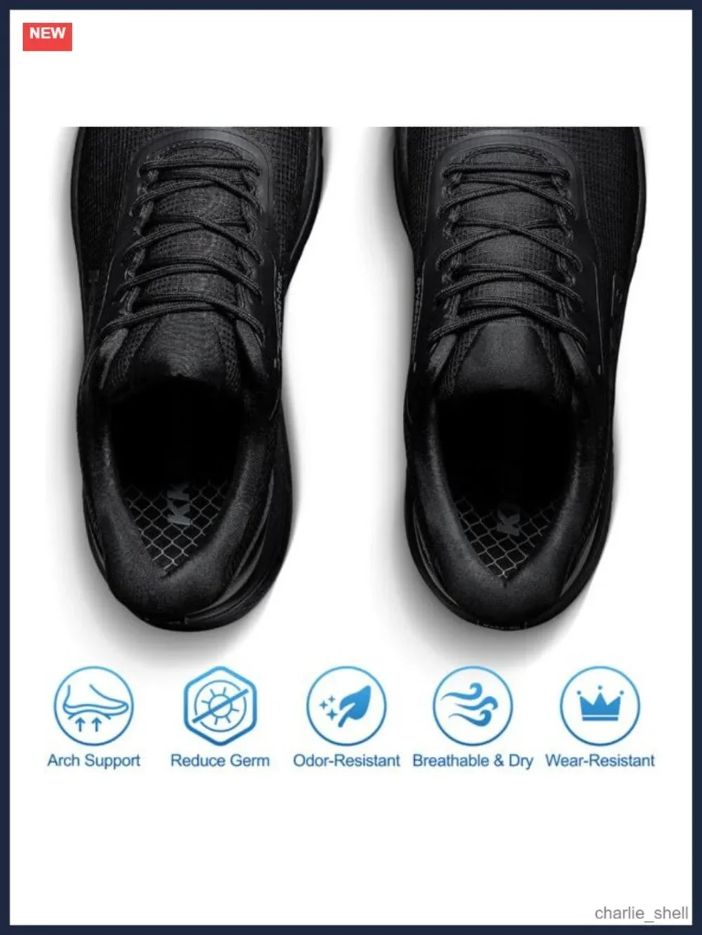 Men's Non Slip Waterproof Work Sneakers Arch Support Orthopedic Kitchen Chef